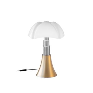 Lampe à poser - PIPISTRELLO MEDIO Laiton satiné Ø 40 x H 50-62 cm