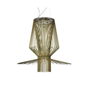 Suspension - ALLEGRO ASSAI Diam 136cm x H 136cm, C&acirc;ble 500cm Or M&eacute;tal verni