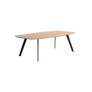 Table basse - SOLAPA 60x120 L 120cm x P 60cm x H 36cm Ch&ecirc;ne Plateau MDF plaqu&eacute; ch&ecirc;ne, Pieds fibre de verre et polypropyl&egrave;ne