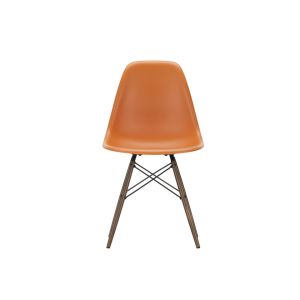 Chaise - EAMES PLASTIC CHAIR DSW &eacute;rable fonc&eacute; &Eacute;rable fonc&eacute; Orange rouille RE