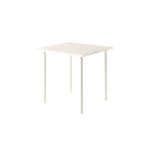Table extérieur - Table PATIO 75x75 Blanc perlé