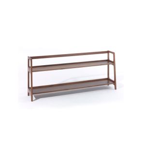 Etagère - AGNES long L 160cm x P 31cm x H 68cm Noyer
