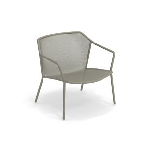 Fauteuil ext&eacute;rieur - DARWIN Gris Vert L 77 x P 73 x H 75 cm, assise 39 cm