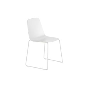 Chaise - MAARTEN PLASTIC pi&eacute;tement luge Blanc