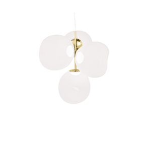 Suspension - MELT CHANDELIER SMALL Opalin/ Or