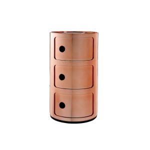 Meuble de rangement - COMPONIBILI métallisé 3 portes Cuivre