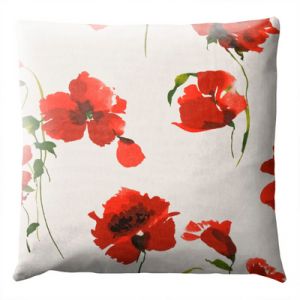 Coussin Fleurs - Coquelicot