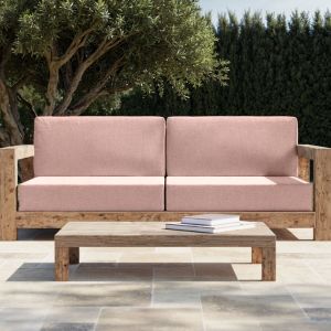 Coussin Banquette Extérieur Rose Poudré