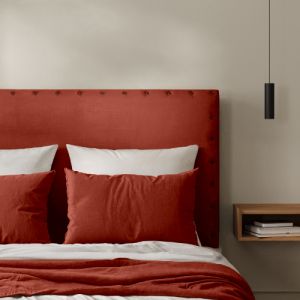 Tête de Lit Cloutée Terracotta