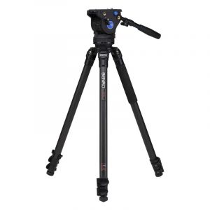 BENRO Trepied Vid&eacute;o Carbone kit C373FBV6H + Rotule Vid&eacute;o BV6H