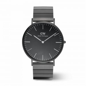 Daniel Wellington DW Montre 40mm Classic Piano Link Onyx Unitone Black