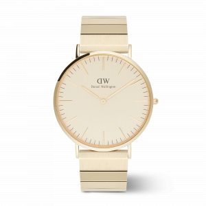 Daniel Wellington DW Montre 40mm Classic Piano Link Gold Unitone
