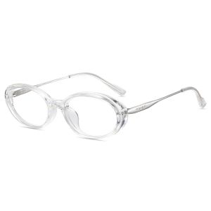 Firmoo Transparent Ovale TR Monture Lunettes de Vue M8244