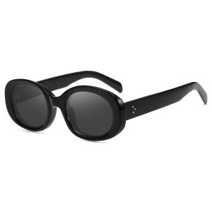 Firmoo Noir Ovale Acétate Monture Lunettes de Vue D5022