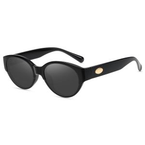 Firmoo Noir Ovale TR Monture Lunettes de Vue GS2012