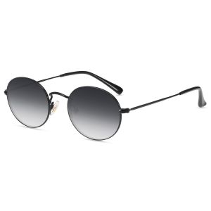Firmoo Noir Ovale Métal Monture Lunettes de Vue Firm241102