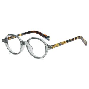 Firmoo Gris Vert Transparent Ovale TR Monture Lunettes de Vue LY2310