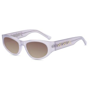 Firmoo Violet Ovale Acétate Monture Lunettes de Vue bow006