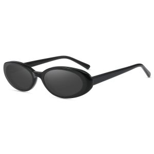 Firmoo Noir Ovale Acétate Monture Lunettes de Vue JFT1012