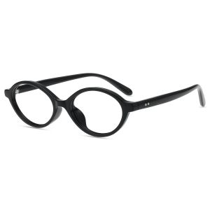 Firmoo Noir Ovale TR Monture Lunettes de Vue ST9051