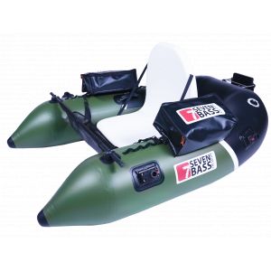 Float Tube Seven Bass Armada : Charge max. - 200kg, Coloris Seven Bass - Vert / Noir, Largeur - 130cm, Long. - 185cm, Poids - 12,4kg