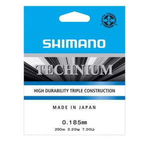 Nylon Shimano Technium Grey 200m : Coloris Shimano - Gris, Cond - 200m, Diam&egrave;tre - 0,225mm, R&eacute;sistance - 5kg