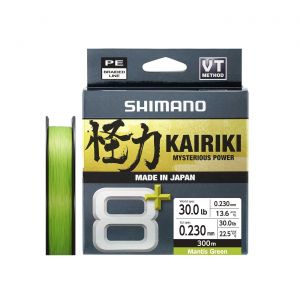 Tresse Shimano Kairiki 8 Plus 150m Mantis Green : Coloris Shimano - Mantis Green, Cond - 150m, Diam&egrave;tre - 0,28mm, R&eacute;sistance - 31,9kg