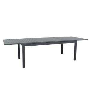 Table de jardin extensible aluminium - 220/320cm - 12 places - Gris Anthracite