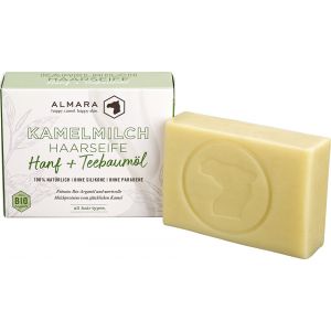 Zhenobya Savon Capillaire au Lait de Chamelle - Chanvre et huile de tea tree