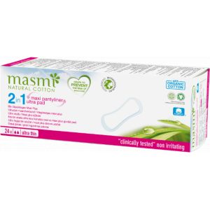 masmi Protèges-Slip 2en1 Maxi Ultra-Minces - 24 pièces