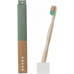 BANBU Brosse à Dents Bambou aux Poils Souples - Vert