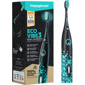 happybrush Brosse &agrave; Dents Sonique ECO VIBE 3 - Noir et Menthe - 1 pcs