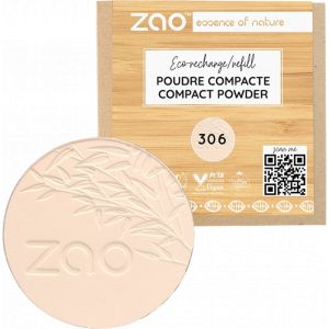Zao Recharge Poudre Compacte - 306 Porcelain