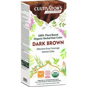 CULTIVATOR'S Organic Herbal Hair Color Dark Brown - 100 g