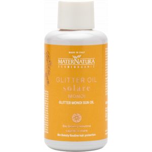 MaterNatura Huile Solaire Scintillante au Monoi - 100 ml