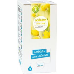 SODASAN Savon Liquide Agrumes & Olive - 5 L