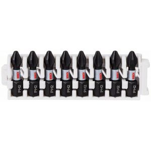 BOSCH Embout PRO Phillips Impact, PH2, 25 mm, 8 pieces 2608522324