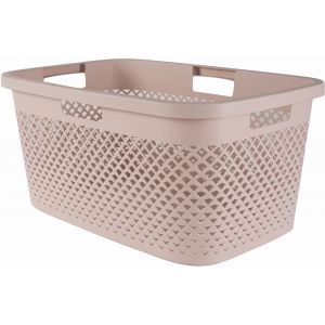 CURVER PURE 47L Panier a linge 60 x 40 x 28 cm, rose 01917-Q70