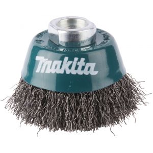 Makita D-24072 Brosse en forme de coupe en fil d&#039;acier - ondulée 60 mm