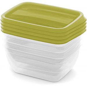 CURVER VEDO 4x0,75L bo&icirc;tes, 16x12x7cm, vert 03508-313