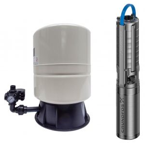 Grundfos SP 2A-13 pompe immerg&eacute;e + kit de surpression 60 l + c&acirc;ble 30 m 98163255