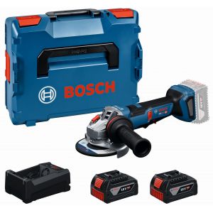 BOSCH GWS18V-11PS PROFESSIONAL meuleuse angulaire, 2&times; 5,0 Ah, L-BOXX 06019N4302