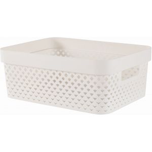 CURVER PURE 11L Panier de rangement 35,6 x 26,6 x 13,6 cm, beige 01421-X64