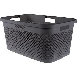 CURVER PURE 47L Panier a linge 60 x 40 x 28 cm, gris 01917-G43