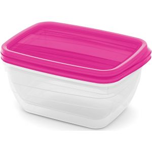 CURVER VEDO 2x1,3L bo&icirc;tes, 20x14x8cm, rose clair 03510-251
