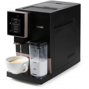 DOMO Machine a espresso automatique 1350 W, noir et bronze DO743K