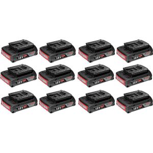 BOSCH GBA 18V 2.0Ah PROFESSIONAL Batterie, 12 pcs. 0602494002