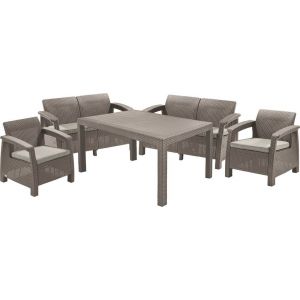 KETER CORFU FIESTA Ensemble de jardin, cappuccino/beige 17198008