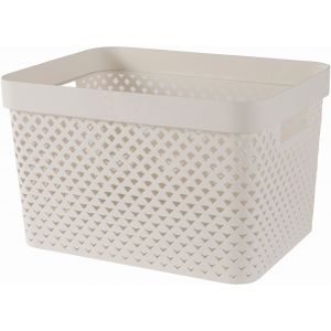 CURVER PURE 17L Panier de rangement 35,5 x 26,2 x 21,9 cm, beige 01420-X64