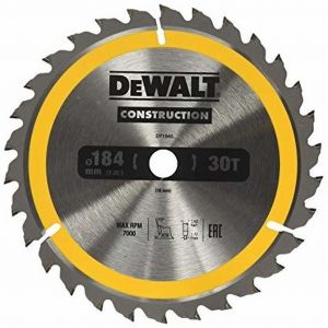 DeWALT DT1940-QZ Lame de scie circulaire, 184 x 16 mm, 30 dents